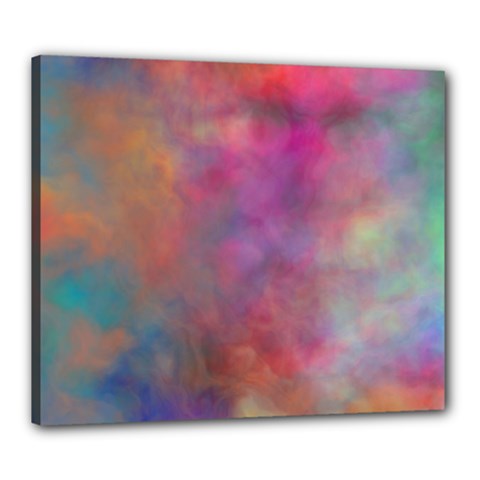 Rainbow Clouds Canvas 24  x 20  (Stretched) from ArtsNow.com