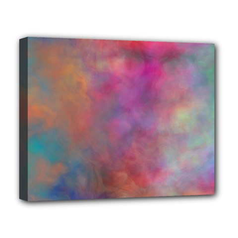 Rainbow Clouds Deluxe Canvas 20  x 16  (Stretched) from ArtsNow.com