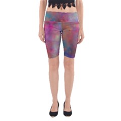 Rainbow Clouds Yoga Cropped Leggings from ArtsNow.com