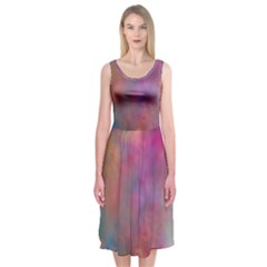 Rainbow Clouds Midi Sleeveless Dress from ArtsNow.com