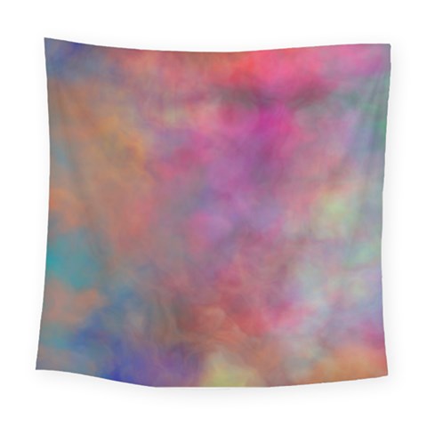 Rainbow Clouds Square Tapestry (Large) from ArtsNow.com