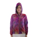 Rainbow Clouds Hooded Wind Breaker (Women)