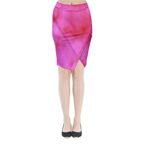 Pink Clouds Midi Wrap Pencil Skirt from ArtsNow.com