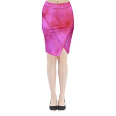 Pink Clouds Midi Wrap Pencil Skirt from ArtsNow.com