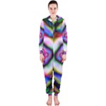 Rippled Geometry  Hooded Jumpsuit (Ladies)