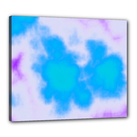 Blue And Purple Clouds Canvas 24  x 20  (Stretched) from ArtsNow.com