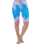 Blue And Purple Clouds Cropped Leggings 