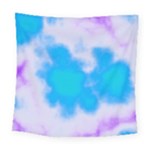 Blue And Purple Clouds Square Tapestry (Large)