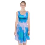 Blue And Purple Clouds Racerback Midi Dress