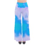 Blue And Purple Clouds Women s Chic Palazzo Pants 