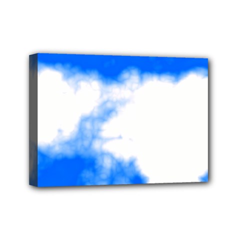 Blue Cloud Mini Canvas 7  x 5  (Stretched) from ArtsNow.com