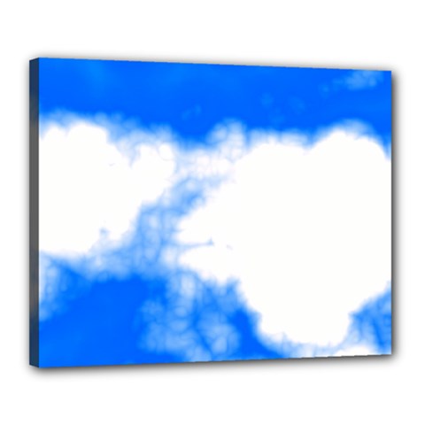 Blue Cloud Canvas 20  x 16  (Stretched) from ArtsNow.com