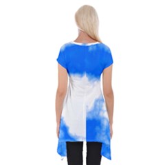 Short Sleeve Side Drop Tunic 