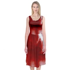 Cherry Cream Sky Midi Sleeveless Dress from ArtsNow.com