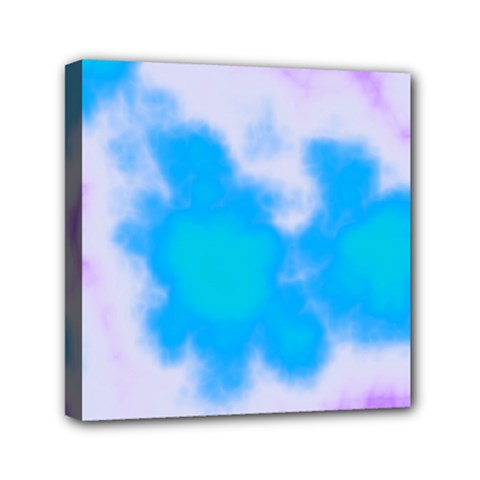 Blue And Purple Clouds Mini Canvas 6  x 6  (Stretched) from ArtsNow.com