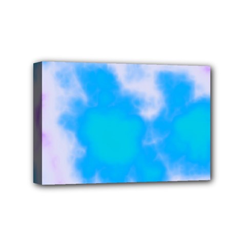 Blue And Purple Clouds Mini Canvas 6  x 4  (Stretched) from ArtsNow.com