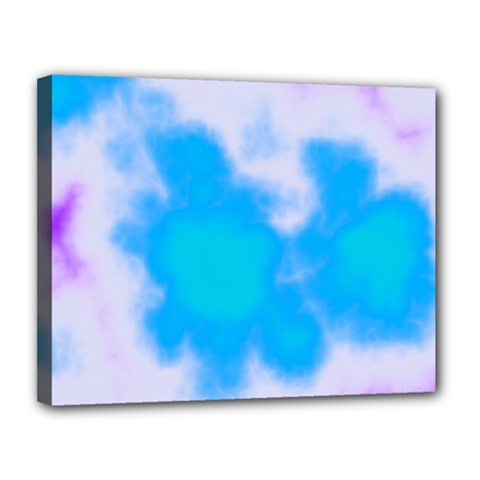 Blue And Purple Clouds Canvas 14  x 11  (Stretched) from ArtsNow.com