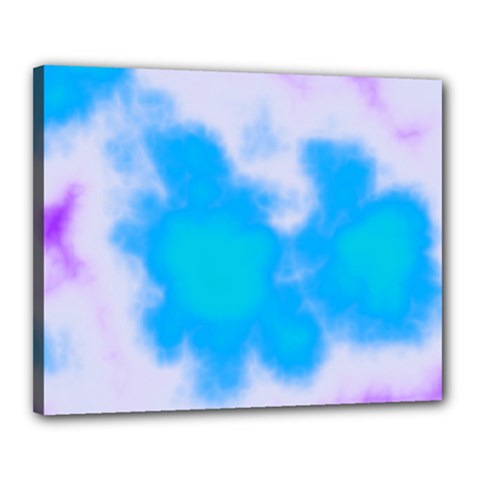 Blue And Purple Clouds Canvas 20  x 16  (Stretched) from ArtsNow.com