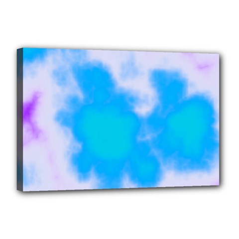 Blue And Purple Clouds Canvas 18  x 12  (Stretched) from ArtsNow.com