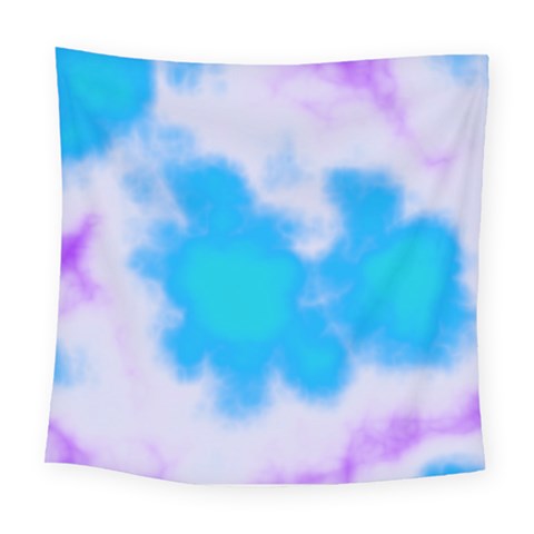 Blue And Purple Clouds Square Tapestry (Large) from ArtsNow.com