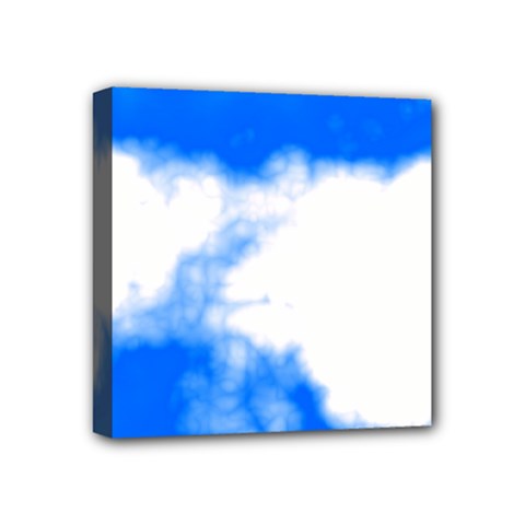 Blue Cloud Mini Canvas 4  x 4  (Stretched) from ArtsNow.com