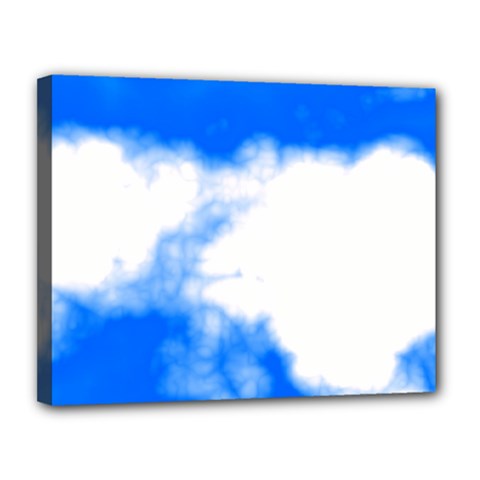 Blue Cloud Canvas 14  x 11  (Stretched) from ArtsNow.com