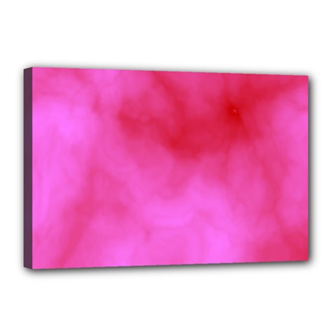 Pink Clouds Canvas 18  x 12  (Stretched) from ArtsNow.com