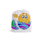 Easter egg Emoji Drawstring Pouch (Medium)