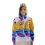 Easter egg Emoji Hooded Wind Breaker (Women)