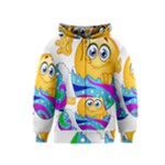 Easter egg Emoji Kids  Zipper Hoodie