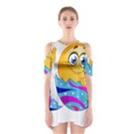 Easter egg Emoji Shoulder Cutout One Piece