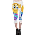 Easter egg Emoji Capri Leggings 