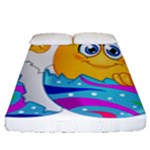 Easter egg Emoji Fitted Sheet (Queen Size)