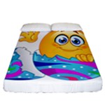 Easter egg Emoji Fitted Sheet (California King Size)