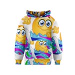 Easter egg Emoji Kids  Pullover Hoodie