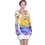 Easter egg Emoji Long Sleeve Nightdress