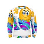 Easter egg Emoji Kids  Sweatshirt