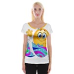 Easter egg Emoji Women s Cap Sleeve Top