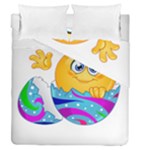 Easter egg Emoji Duvet Cover Double Side (Queen Size)