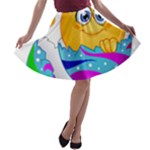 Easter egg Emoji A-line Skater Skirt