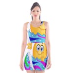 Easter egg Emoji Scoop Neck Skater Dress