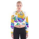 Easter egg Emoji Cropped Sweatshirt