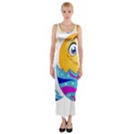 Easter egg Emoji Fitted Maxi Dress