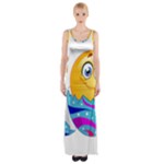 Easter egg Emoji Maxi Thigh Split Dress