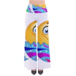 Easter egg Emoji Women s Chic Palazzo Pants 