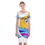 Easter egg Emoji Classic Short Sleeve Midi Dress