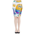 Easter egg Emoji Midi Wrap Pencil Skirt