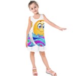 Easter egg Emoji Kids  Sleeveless Dress