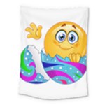 Easter egg Emoji Medium Tapestry