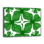 4 leaf clover Canvas 16  x 12  (Stretched)